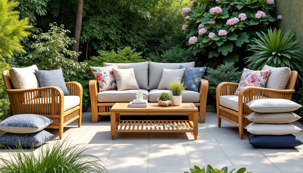 découvrez nos conseils pour choisir la housse de coussin idéale qui protégera et sublimera votre salon de jardin tout en apportant confort et style.